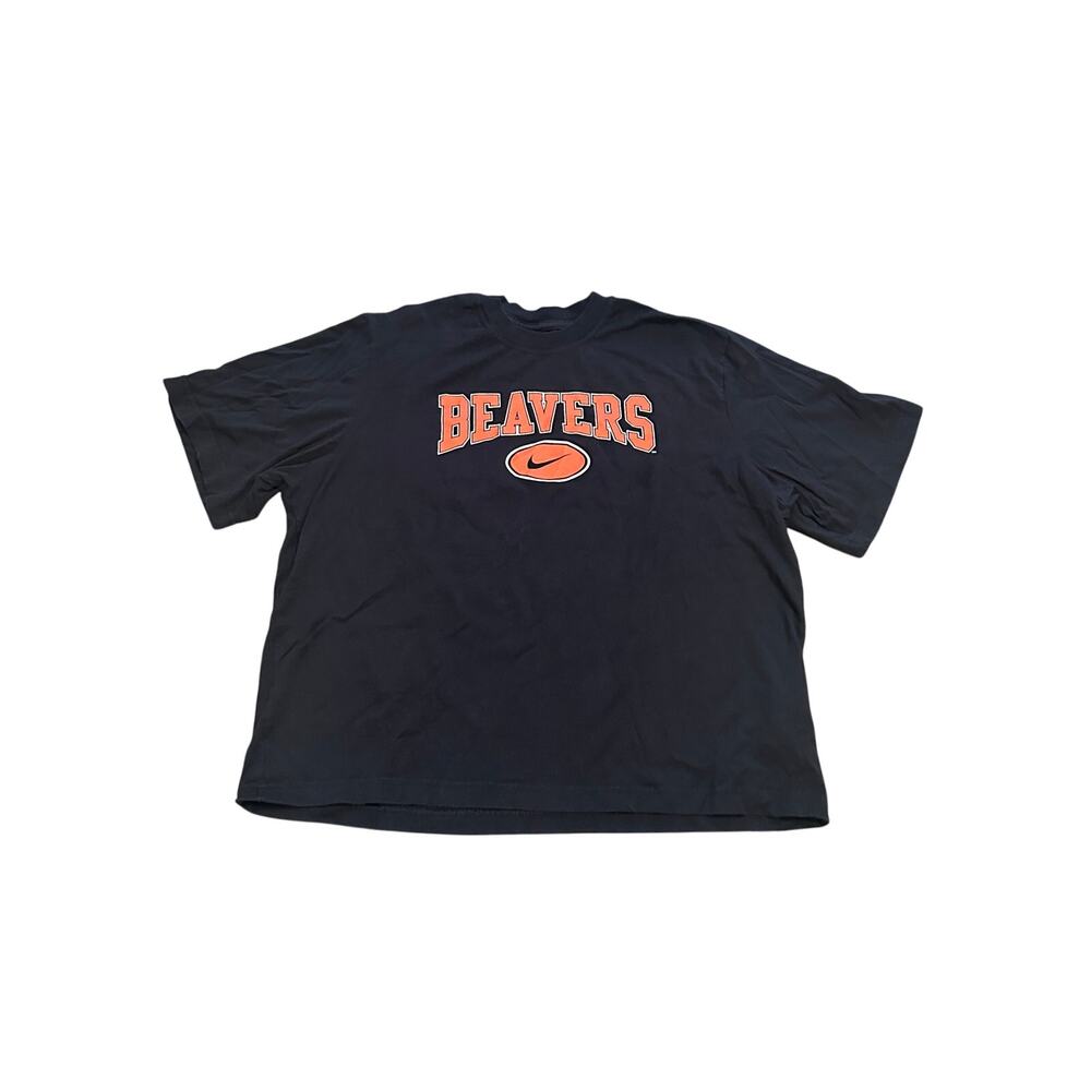 Nike OSU Beavers‎ Short-Sleeve Boxy Tee BLACK/ORANGE Medium
